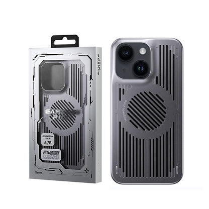 Apple iPhone 14 Plus Kılıf M-safe Şarj Özellikli Soğutucu Benks Biliz Kapak Gri