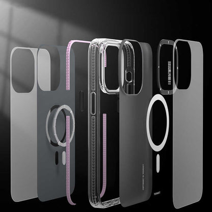 Apple iPhone 14 Plus Kılıf M-safe Şarj Özellikli YoungKit Exquisite Serisi Kapak Mavi