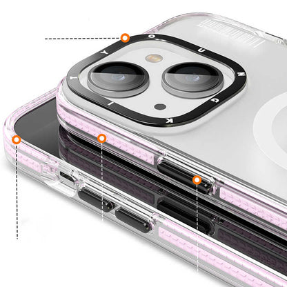 Apple iPhone 14 Plus Kılıf M-safe Şarj Özellikli Youngkit Jane Sand Serisi Kapak Derin Mor