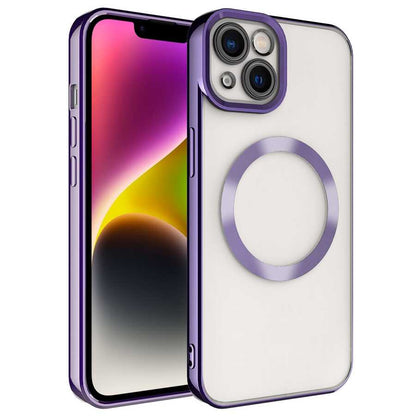 Apple iPhone 14 Plus Kılıf M-safe Wireless Şarj Özellikli Zore Setro Silikon
