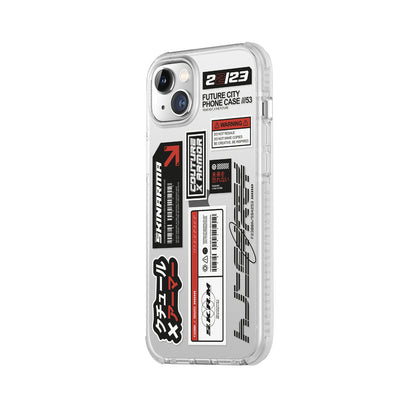 Apple iPhone 14 Plus Kılıf SkinArma Şeffaf Desenli Airbag Tasarımlı Taito Kapak Renksiz