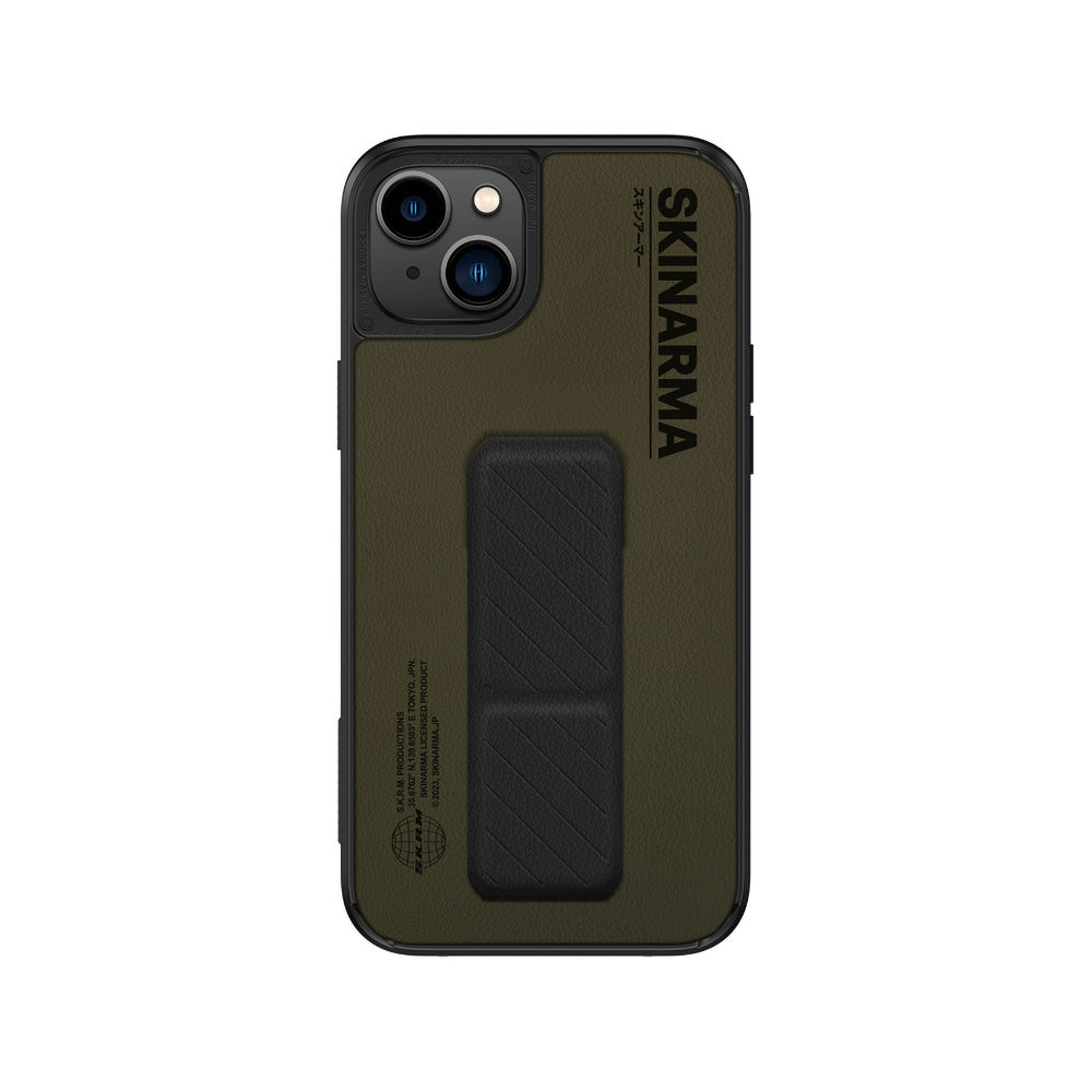 Apple iPhone 14 Plus Kılıf SkinArma Standlı Deri Görünümlü Gyo Kapak Siyah