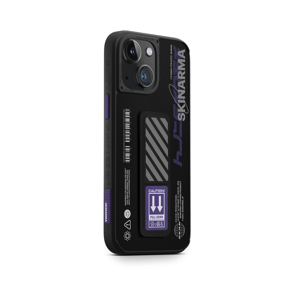 Apple iPhone 14 Plus Kılıf SkinArma Standlı Deri Görünümlü Shingoki Kapak Turuncu