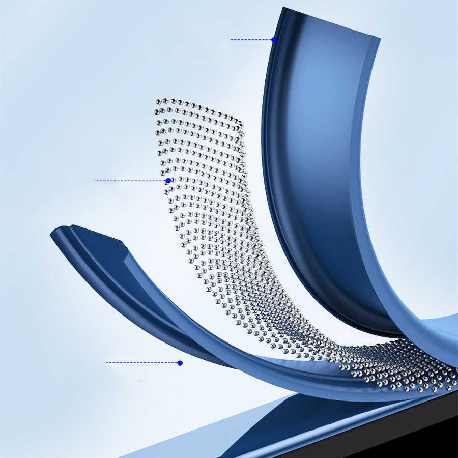 Apple iPhone 14 Plus Kılıf Wiwu GCC-105 Lens Korumalı Renkli Kenar Arkası Şeffaf Multicolor Kapak Mavi