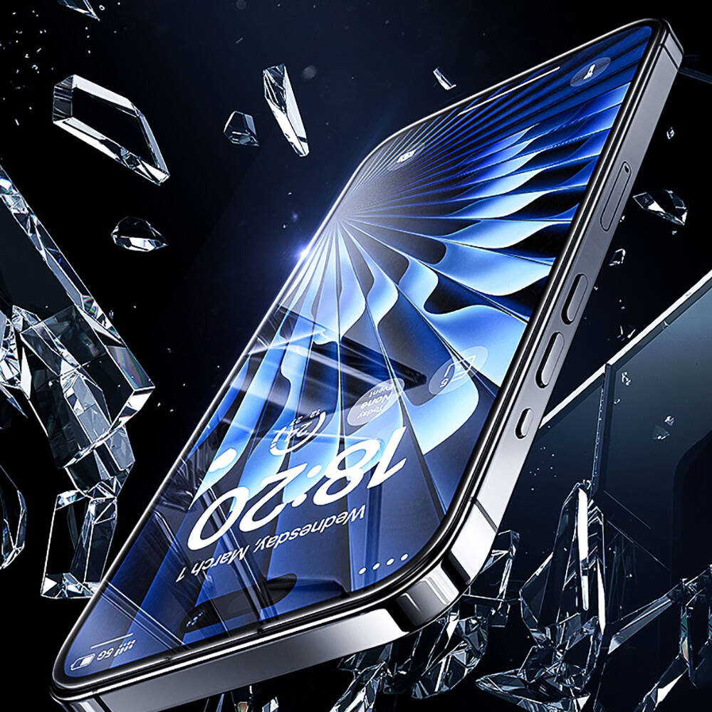 Apple iPhone 14 Pro Benks Glass Warrior HD Cam Ekran Koruyucu + Kolay Uygulama Aparatlı Siyah