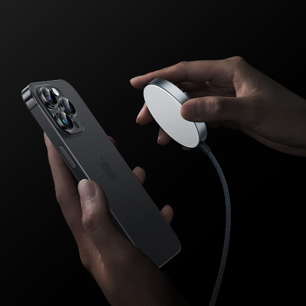 Apple iPhone 14 Pro Benks Grand Combo MFM01 3in1 Aksesuar Seti Kılıf-Ekran Koruyucu-Wireless Şarj Aleti Siyah