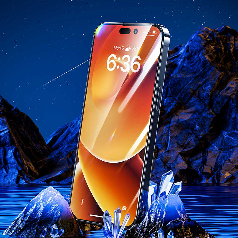 Apple iPhone 14 Pro Benks V Pro Plus Şeffaf Ekran Koruyucu Siyah