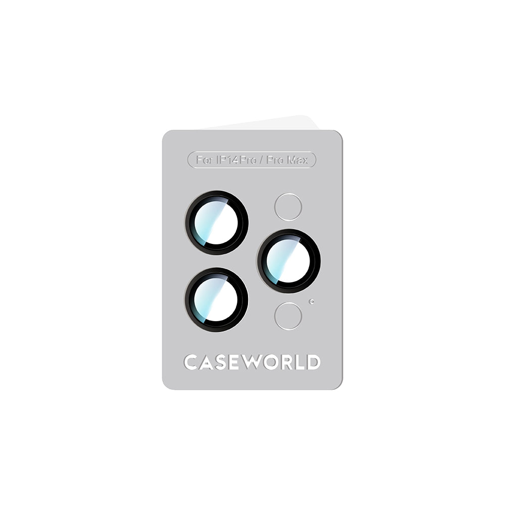 Apple iPhone 14 Pro CaseWorld Alloy Serisi Oleofobik Anti Reflective Kamera Lens Koruyucu Mor