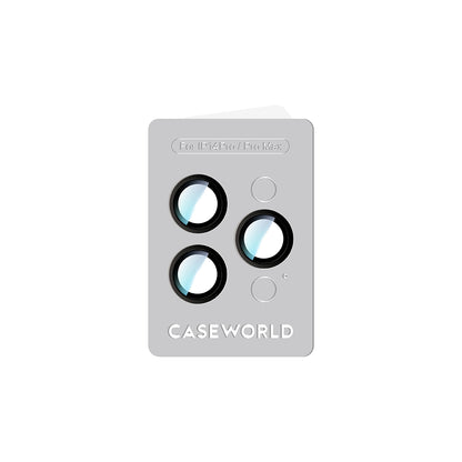 Apple iPhone 14 Pro CaseWorld Alloy Serisi Oleofobik Anti Reflective Kamera Lens Koruyucu Mor