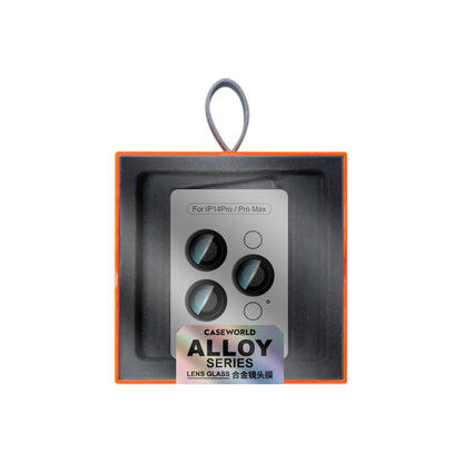 Apple iPhone 14 Pro CaseWorld Alloy Serisi Oleofobik Anti Reflective Kamera Lens Koruyucu Siyah