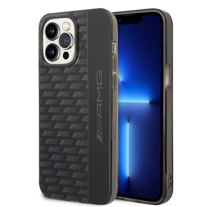 Apple iPhone 14 Pro Kılıf AMG Frosted Buzlu PC Karbon Dizayn Kapak Siyah