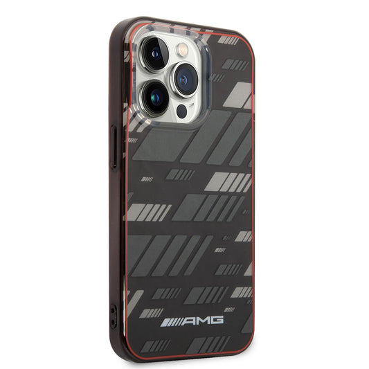 Apple iPhone 14 Pro Kılıf AMG Transparan Çift Katmanlı Grafik Dizayn I Kapak Siyah
