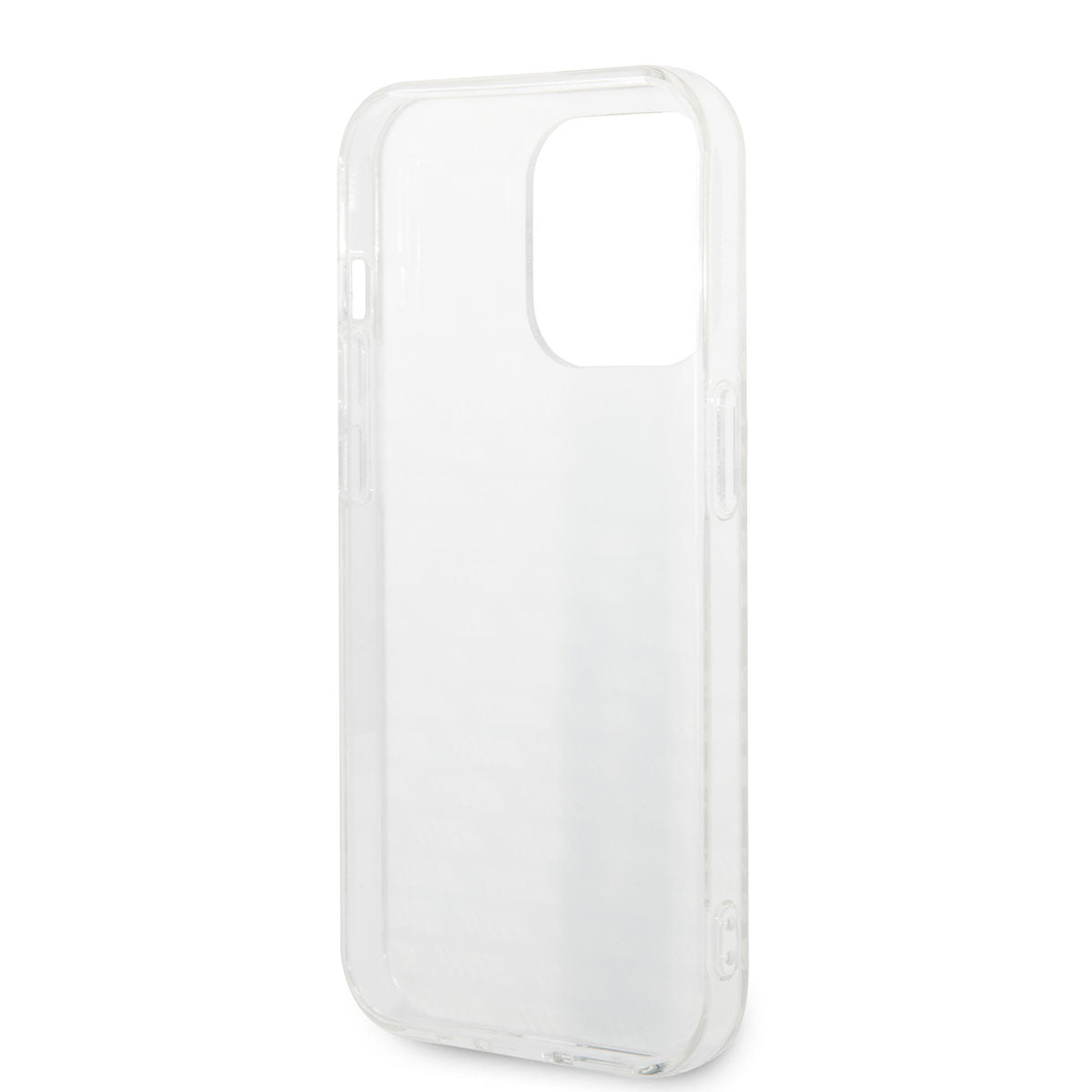 Apple iPhone 14 Pro Kılıf AMG Transparan Çift Katmanlı Karbon Dizayn II Kapak Beyaz