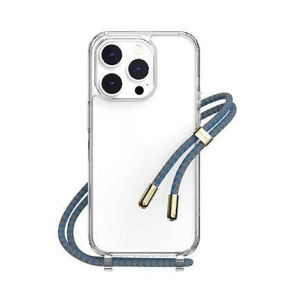 Apple iPhone 14 Pro Kılıf Boyun Askılı Şok Önleyicili Şeffaf Lisanslı Switcheasy Play Kapak Pembe