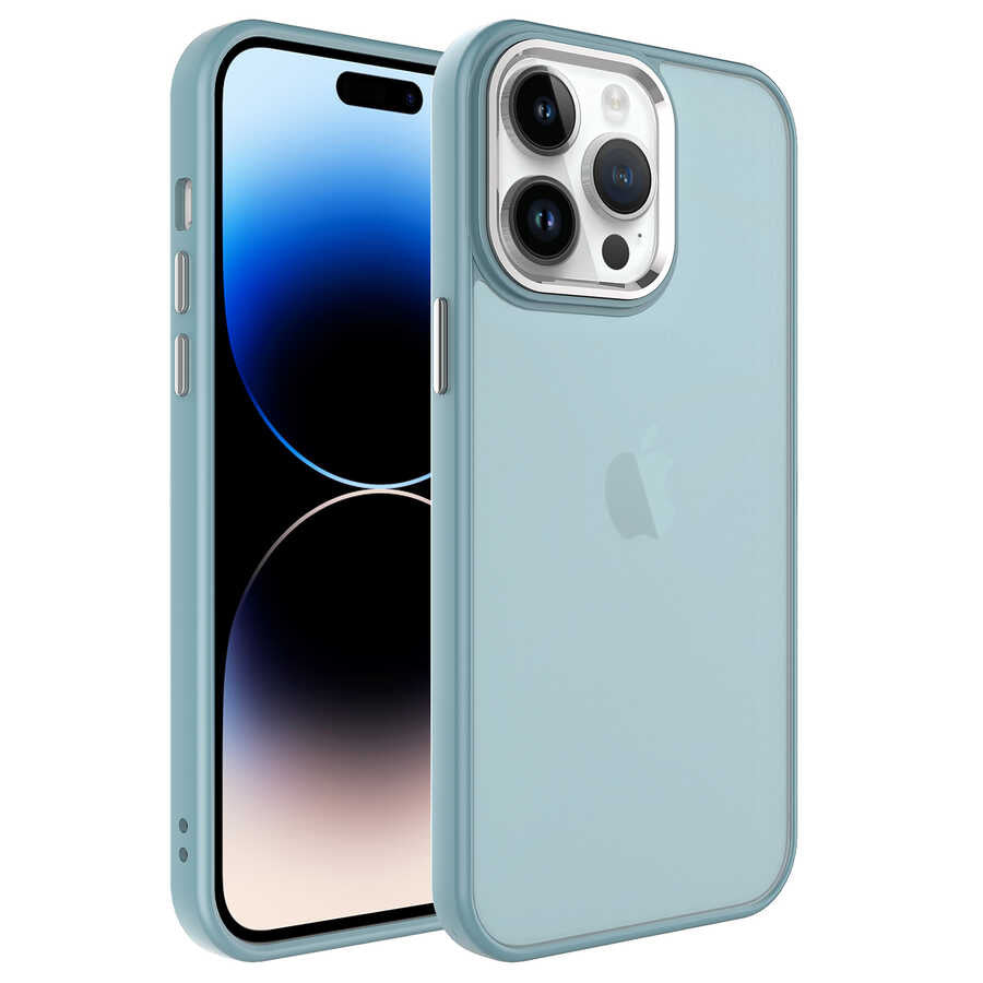 Apple iPhone 14 Pro Kılıf Buzlu Sert PC Zore May Kapak