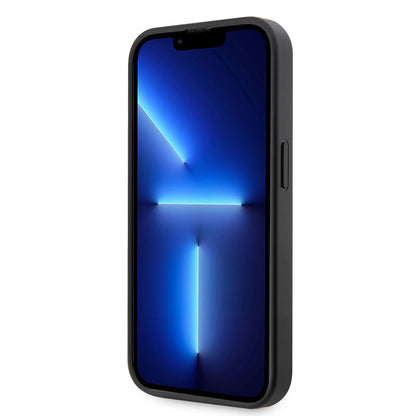 Apple iPhone 14 Pro Kılıf Ferrari Orjinal Lisanlı Klasik Metal Logolu Delikli Standlı Deri Kapak Kırmızı