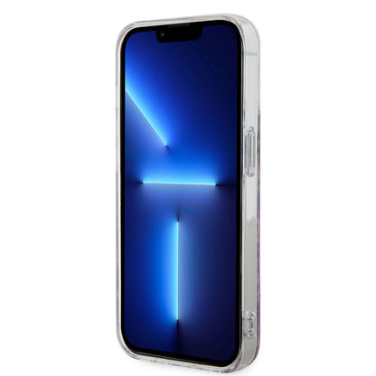 Apple iPhone 14 Pro Kılıf GUESS M-safe Şarj Özellikli Leopar Desenli Kapak Kahverengi