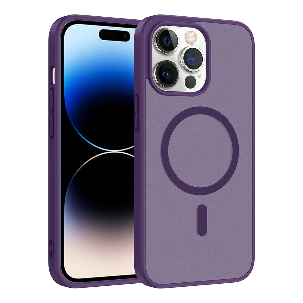 Apple iPhone 14 Pro Kılıf M-safe Şarj Özellikli Zore Babet Kapak