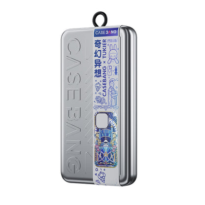 Apple iPhone 14 Pro Kılıf M-safe Şarj Özellikli Benks Casebang Memory & Meditation Kapak Beyaz