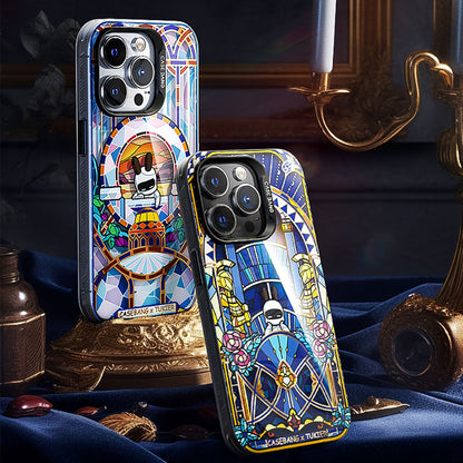 Apple iPhone 14 Pro Kılıf M-safe Şarj Özellikli Benks Casebang Memory & Meditation Kapak Siyah