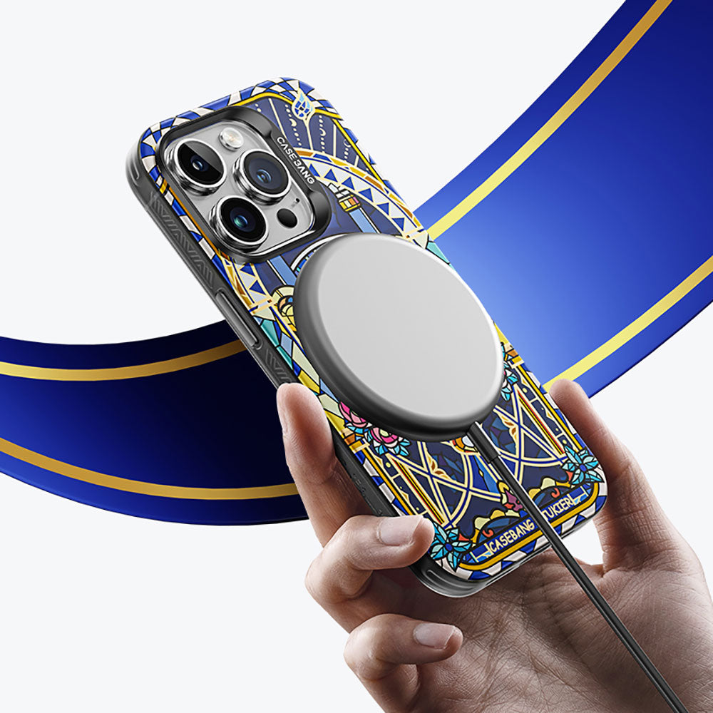 Apple iPhone 14 Pro Kılıf M-safe Şarj Özellikli Benks Casebang Memory & Meditation Kapak Siyah