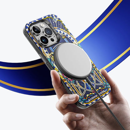 Apple iPhone 14 Pro Kılıf M-safe Şarj Özellikli Benks Casebang Memory & Meditation Kapak Siyah