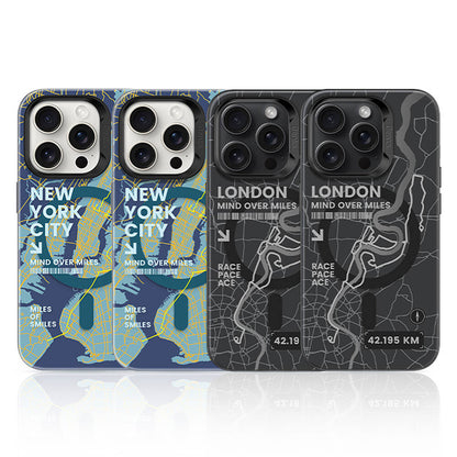 Apple iPhone 14 Pro Kılıf M-safe Şarj Özellikli Benks City Serisi Kapak Mavi