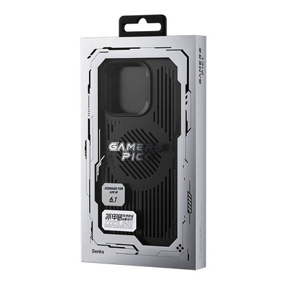 Apple iPhone 14 Pro Kılıf M-safe Şarj Özellikli Düşme Dirençli Soğutucu Benks Biliz Kapak Siyah