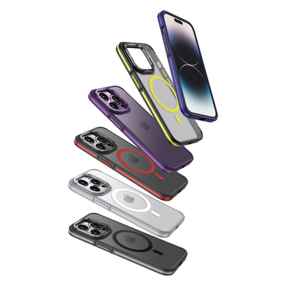 Apple iPhone 14 Pro Kılıf M-safe Şarj Özellikli Mat Görünümlü Wlons Vevo Kapak Kırmızı