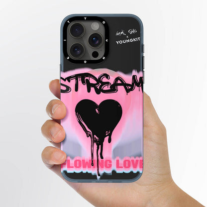 Apple iPhone 14 Pro Kılıf M-safe Şarj Özellikli Shu Tasarımlı Youngkit Dreamland Serisi Kapak Siyah