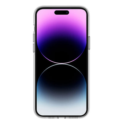 Apple iPhone 14 Pro Kılıf M-safe Şarj Özellikli Transparan Sert PC Wlons Pita Kapak Renksiz