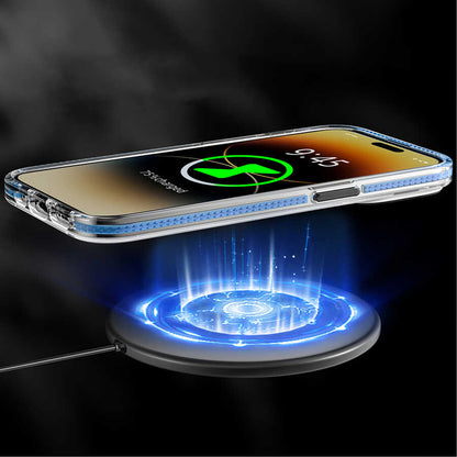 Apple iPhone 14 Pro Kılıf M-safe Şarj Özellikli YoungKit Kamuflaj Serisi Kapak Beyaz