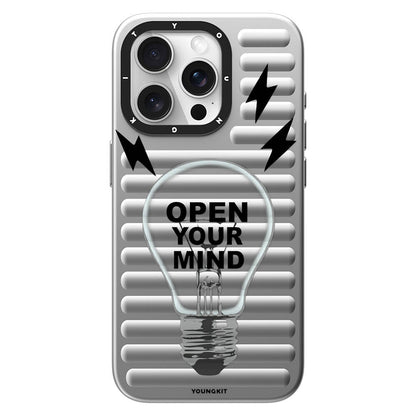 Apple iPhone 14 Pro Kılıf M-safe Şarj Özellikli Youngkit Open Mind Serisi Kapak Siyah