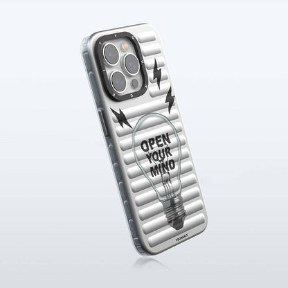 Apple iPhone 14 Pro Kılıf M-safe Şarj Özellikli Youngkit Open Mind Serisi Kapak Siyah