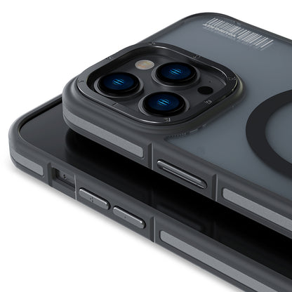 Apple iPhone 14 Pro Kılıf M-safe Şarj Özellikli Youngkit Rock Sand Serisi Kapak Gri