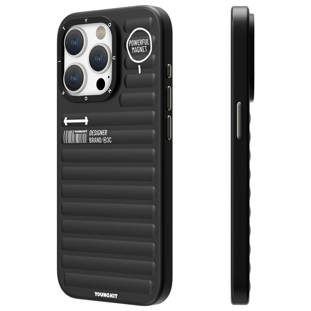 Apple iPhone 14 Pro Kılıf Mat Renkli Tasarım YoungKit Original Serisi Kapak Pembe