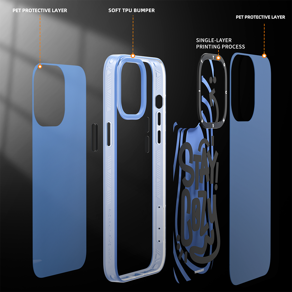 Apple iPhone 14 Pro Kılıf Mutlu Mod Figürlü YoungKit Happy Mood Serisi Kapak Yeşil