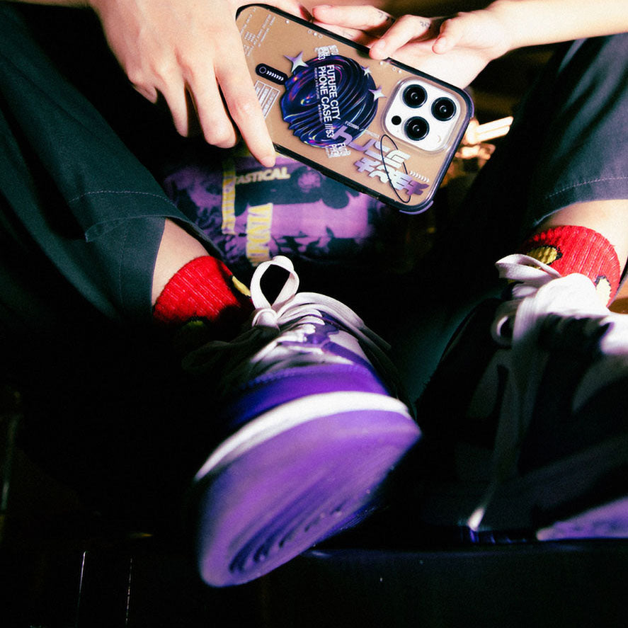 Apple iPhone 14 Pro Kılıf SkinArma Şeffaf Airbag Tasarımlı M-safe Şarj Özellikli Shorai Kapak Kırmızı