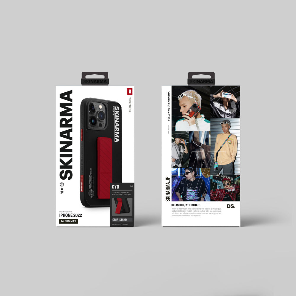 Apple iPhone 14 Pro Kılıf SkinArma Standlı Deri Görünümlü Gyo Kapak Mavi