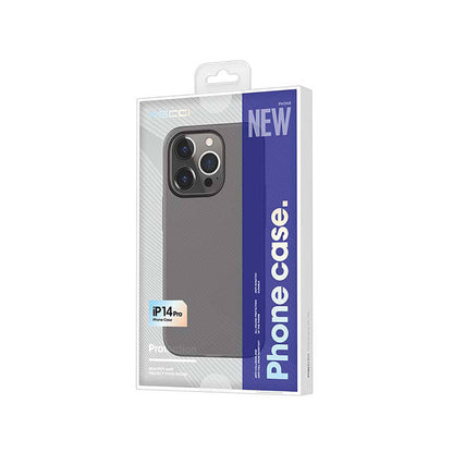 Apple iPhone 14 Pro Kılıf Ultra İnce Mat PC Arka Yüzey Recci Elite Serisi Kapak Gri