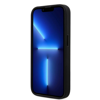 Apple iPhone 14 Pro Kılıf U.S. POLO ASSN. Deri Şeritli Logo Dizayn Kapak Kırmızı