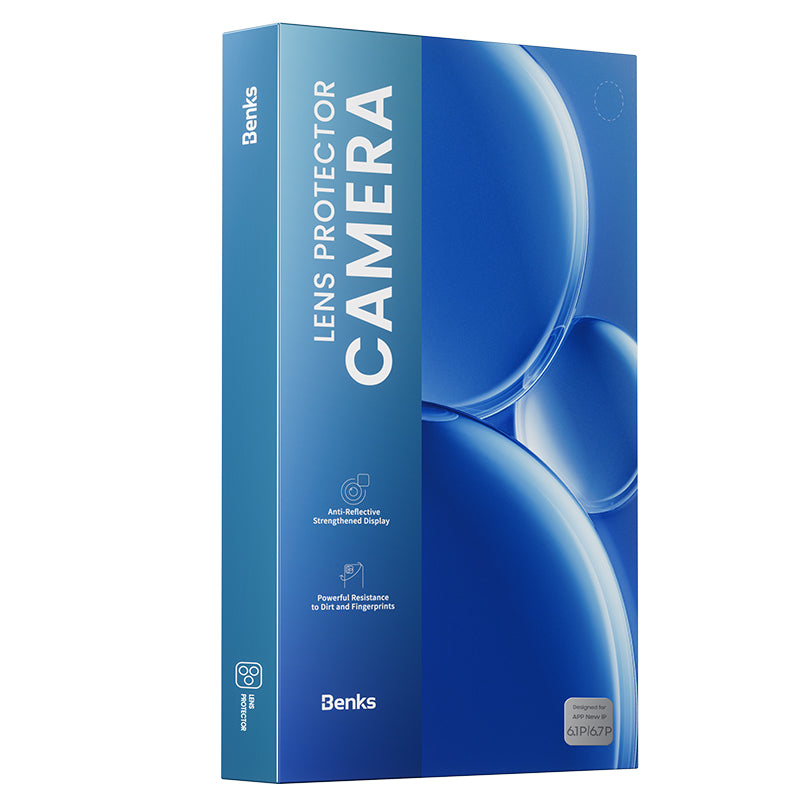 Apple iPhone 14 Pro Max Benks DR Safir Kamera Lens Koruyucu Siyah