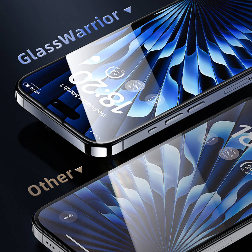 Apple iPhone 14 Pro Max Benks Glass Warrior HD Cam Ekran Koruyucu + Kolay Uygulama Aparatlı Siyah