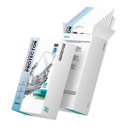 Apple iPhone 14 Pro Max Benks Glass Warrior Safir Coating 0.3mm Cam Ekran Koruyucu 10'lu Paket Siyah