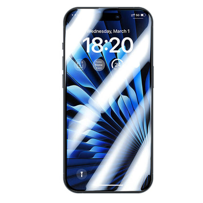 Apple iPhone 14 Pro Max Benks Glass Warrior Safir Coating Ekran Koruyucu + Kolay Uygulama Aparatlı Siyah