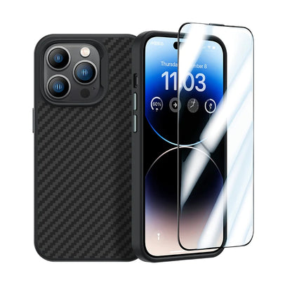 Apple iPhone 14 Pro Max Benks Grand Combo 5in1 Aksesuar Seti Kılıf-Ekran Koruyucu-Lens Koruyucu-Kablo-Powerbank Siyah