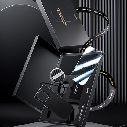 Apple iPhone 14 Pro Max Benks Grand Combo MFM01 3in1 Aksesuar Seti Kılıf-Ekran Koruyucu-Wireless Şarj Aleti Siyah