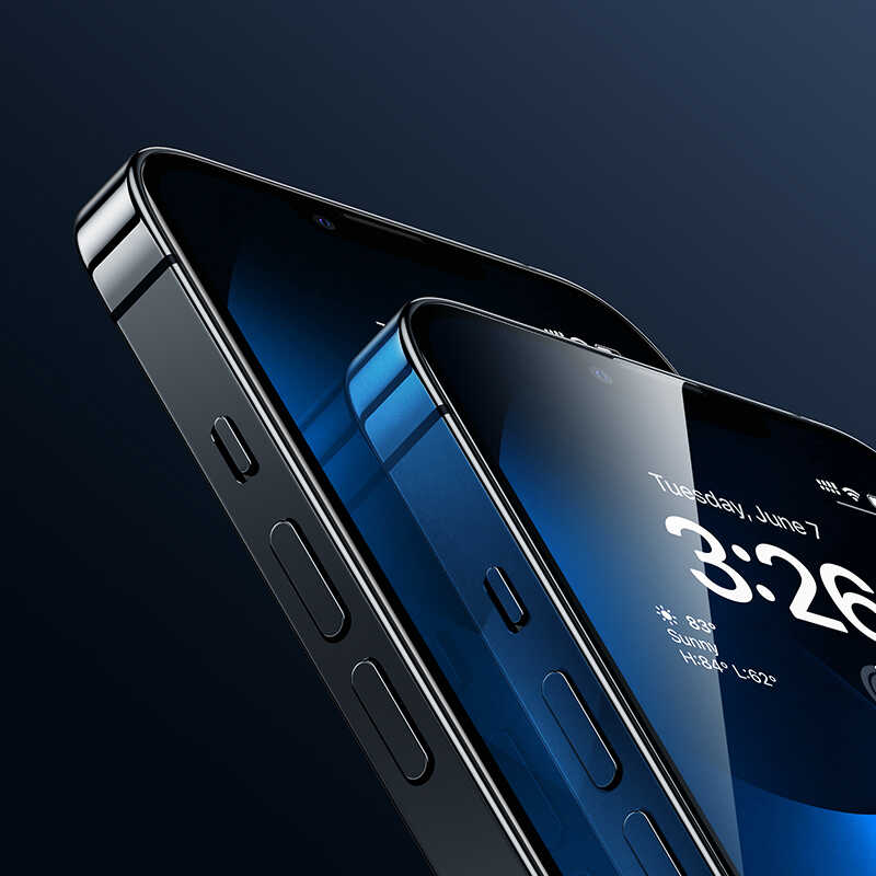 Apple iPhone 14 Pro Max Benks Warrior Safir Coating Cam Ekran Koruyucu Siyah