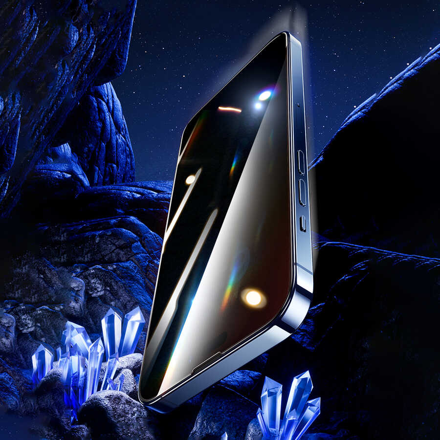 Apple iPhone 14 Pro Max Benks Yeni Seri V Pro Plus Privacy Hayalet Ekran Koruyucu Siyah