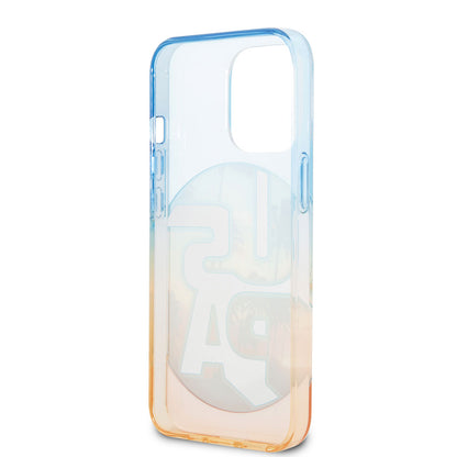 Apple iPhone 14 Pro Max Case U.S. Polo Assn. Color Leaf Printed Design Cover Turuncu